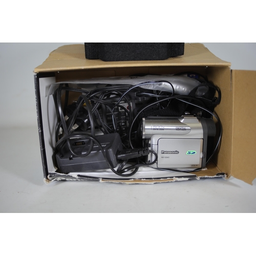 37 - Large Box of Various Untested Video Cameras: Sony Handycam DCR-HC19E PAL, JVC Gr-D340EK, JVC Gr-D250... 