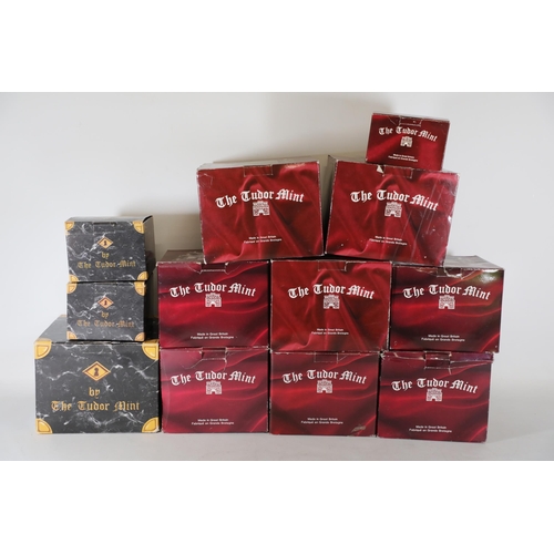 385 - Collection of 12 Tudor Mint Boxed items: 9 Myth and Magic, 3 Dark Secrets, including 