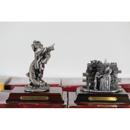 385 - Collection of 12 Tudor Mint Boxed items: 9 Myth and Magic, 3 Dark Secrets, including 