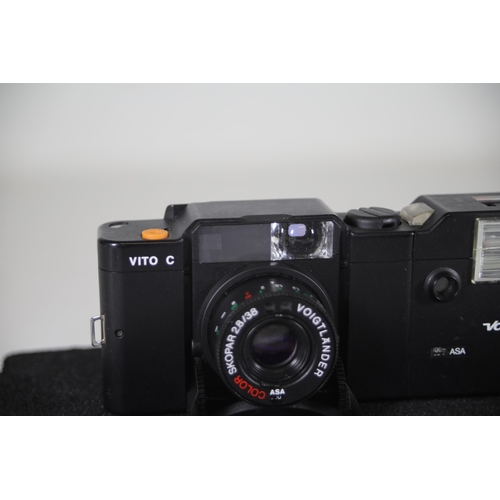 39 - Voigtlander VCS 18 Vito C Miniature Film Camera - Untested but in Okay Condition with Visible Crack ... 