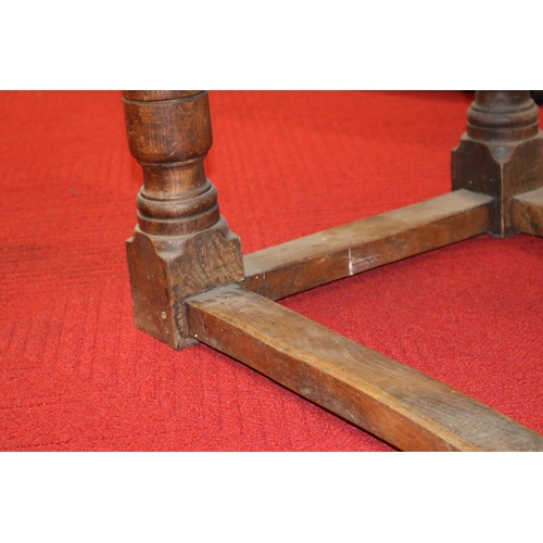 430 - Oak Peg Jointed Refectory Table - First Half 20th Century - Cleated Plank Top - Height 75cm, Depth 7... 