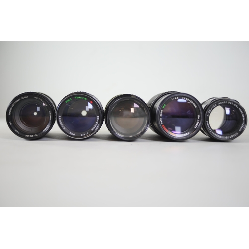 44 - Collection of 31 Camera Lenses:

1. Rolleinar-MC 135mm Lens - Clear optics with some internal dust n... 