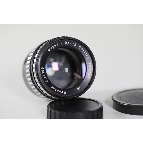 46 - Meyer - Optik Gorlitz Orestor 2.8/100 4153050 Camera Lens - Lens is clear.