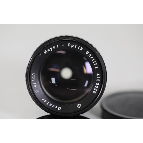 46 - Meyer - Optik Gorlitz Orestor 2.8/100 4153050 Camera Lens - Lens is clear.