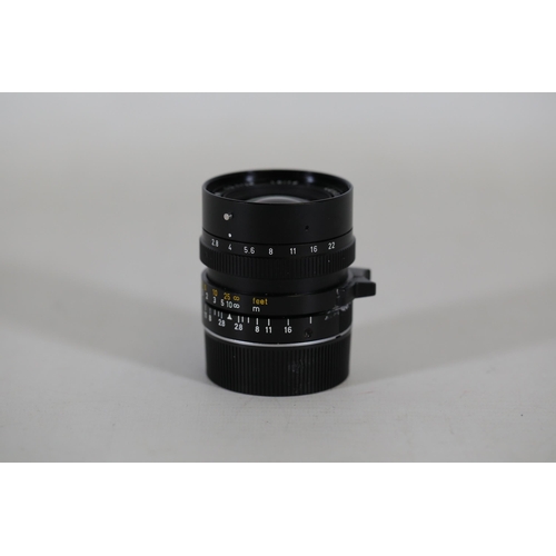 50 - A Leica Elmarit-M 28mm f2.8 Lens, 1913-1983 edition, serial number 3206179