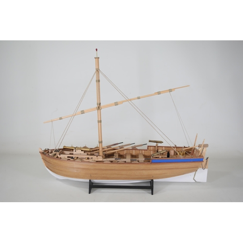 52 - Panart Armed Pinnace Lancia Armata 1803 Wooden Ship Kit Scale 1:16 - part completed.

This wooden sh... 