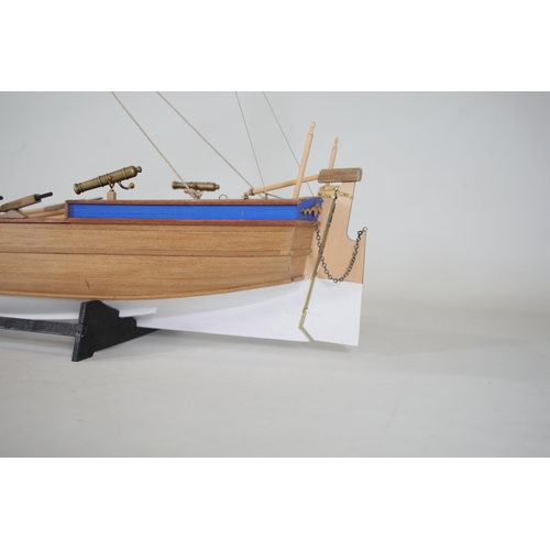 52 - Panart Armed Pinnace Lancia Armata 1803 Wooden Ship Kit Scale 1:16 - part completed.

This wooden sh... 