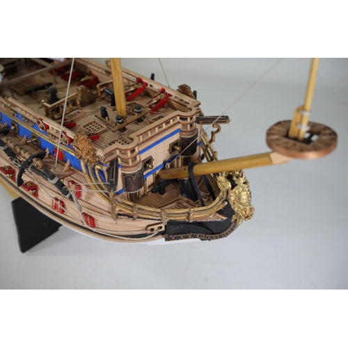 54 - S.Felipe Spanish Galleon large model gun boat Panart Art. 747 - part completed.

This item is a larg... 