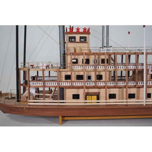 57 - 1:80 Scale OcCre Spirit of Mississippi Model Steamer - 66cm in length.