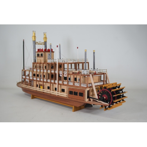 57 - 1:80 Scale OcCre Spirit of Mississippi Model Steamer - 66cm in length.