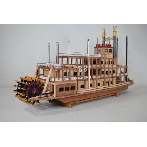 57 - 1:80 Scale OcCre Spirit of Mississippi Model Steamer - 66cm in length.