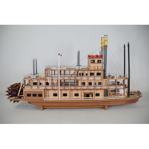 57 - 1:80 Scale OcCre Spirit of Mississippi Model Steamer - 66cm in length.