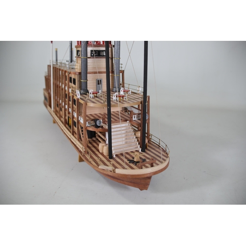 57 - 1:80 Scale OcCre Spirit of Mississippi Model Steamer - 66cm in length.