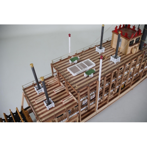 57 - 1:80 Scale OcCre Spirit of Mississippi Model Steamer - 66cm in length.