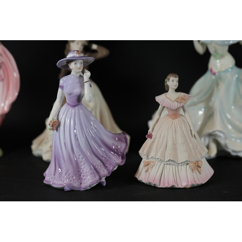 Porcelain Ladies Ornaments: Coalport Joanne, Natalie, Rachel, Rosalie ...