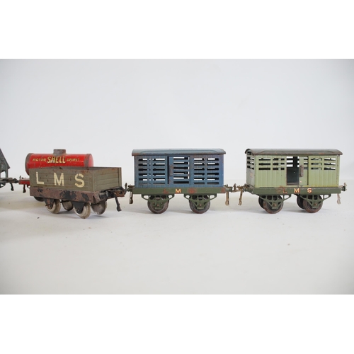 78 - O Gauge Goods Wagons and Transporters (Hornby Series Tin Plate)

- Shell Motor Spirit Goods Wagon: H... 