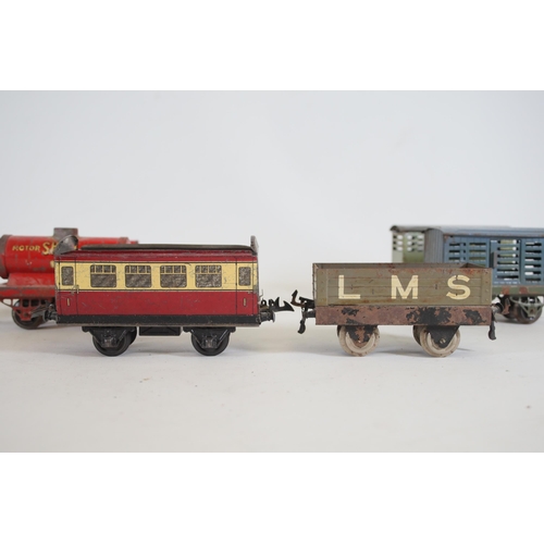 78 - O Gauge Goods Wagons and Transporters (Hornby Series Tin Plate)

- Shell Motor Spirit Goods Wagon: H... 