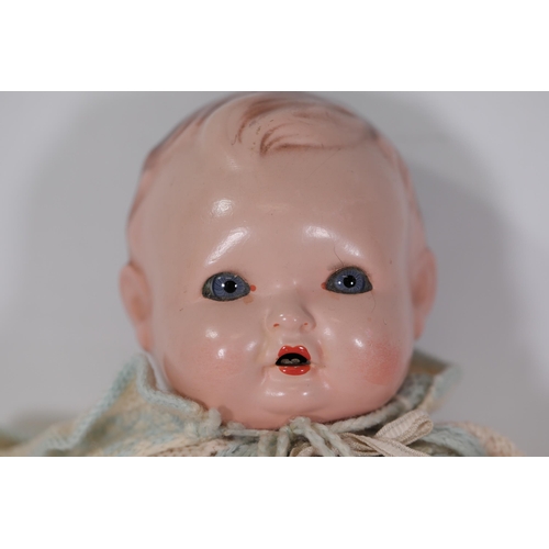 80 - Old British Doll with Glass Eyes