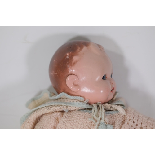 80 - Old British Doll with Glass Eyes