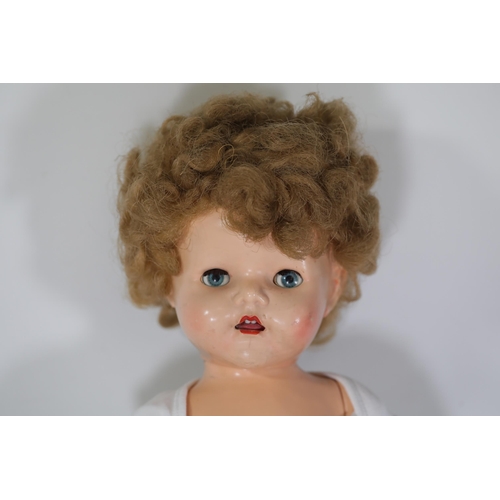 81 - 1950s Walking Talking Vintage Doll with Slight Neck Fault. Sold as untested, will likely need TLC.