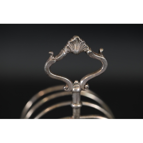 87 - London Silver Toast Rack 1860, 282 Grams