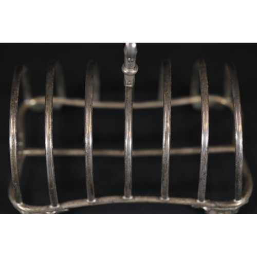 87 - London Silver Toast Rack 1860, 282 Grams