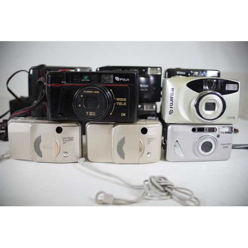 9 - Nikon and Fuji Compact Cameras x11
1. Nikon AF3 - Shutter works once or twice then stops, cosmetical... 