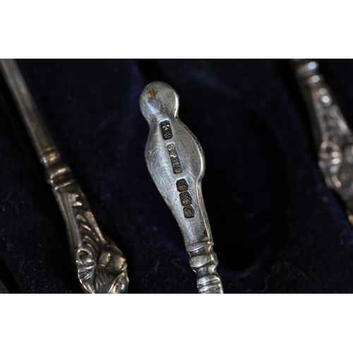 97 - Hallmarked Silver Collection: Spoons, Tongs, Perfume Bottle

- J.B. Yabsley London silver hallmarked... 