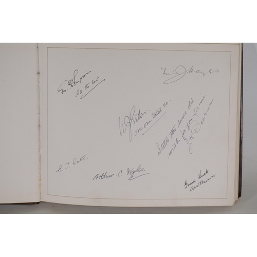 105 - Foreign Section of the GPO Signature Book - awarded to Mr. Stokes for long service from 1881 Novembe... 