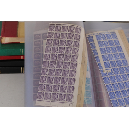 110 - Extensive Stamp Collection with Over 1000 Penny Reds and 17 Stock Books   Presented is a vast authen... 