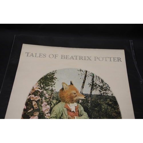 15 - 1970 Beatrix Potter Ballet Film Poster Featuring Peter Rabbit and Other Characters, Published by EMI... 