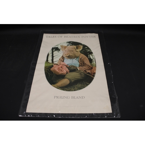 15 - 1970 Beatrix Potter Ballet Film Poster Featuring Peter Rabbit and Other Characters, Published by EMI... 