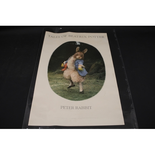 15 - 1970 Beatrix Potter Ballet Film Poster Featuring Peter Rabbit and Other Characters, Published by EMI... 