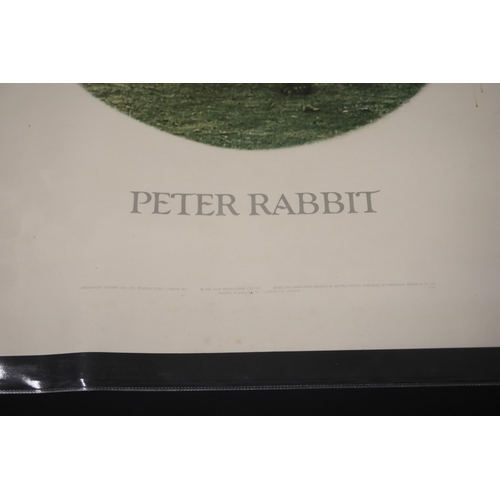 15 - 1970 Beatrix Potter Ballet Film Poster Featuring Peter Rabbit and Other Characters, Published by EMI... 