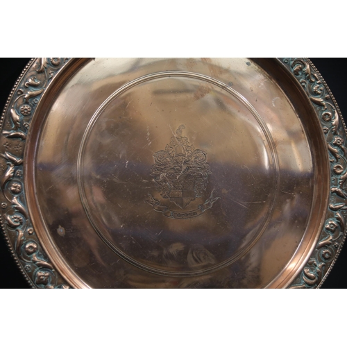 39 - Bronze Plate Inspired by the Hildesheimer Silberfund, Late 19th Century

This exquisitely detailed b... 