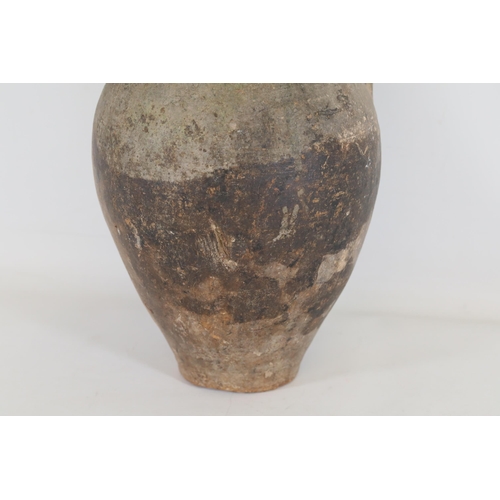 45 - Aged Amphora-Style Water Vase  This amphora-style water vase stands at 39 cm in height with a diamet... 