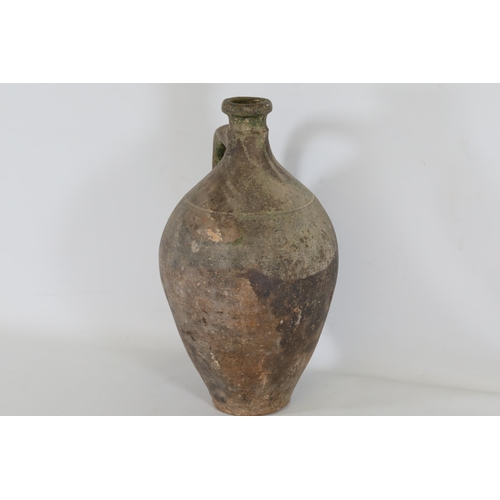 45 - Aged Amphora-Style Water Vase  This amphora-style water vase stands at 39 cm in height with a diamet... 