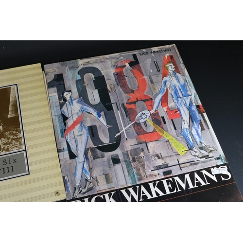 56 - Collection of 9 Rick Wakeman Vinyl Records: CDS4022, AMLH 64361, AMLX 68508, AMLK 64660, AMLK 64583,... 