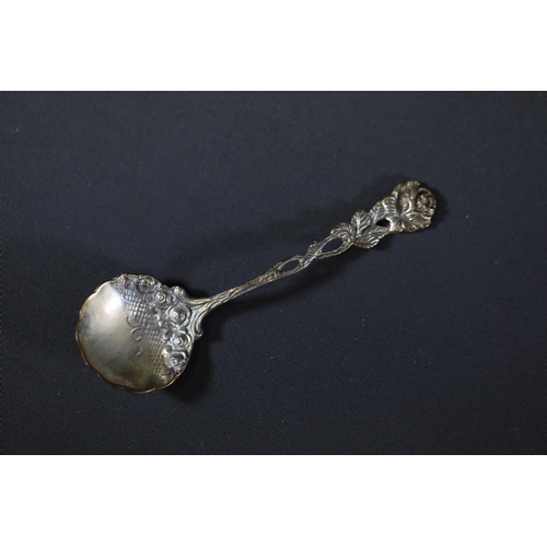 8 - Georgian Silver Spoon with Six Additional Silver Items  The collection includes a Georgian silver sp... 