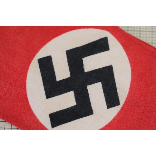 857 - NSDAP Armband from World War II  This historical NSDAP (National Socialist German Workers' Party) ar... 