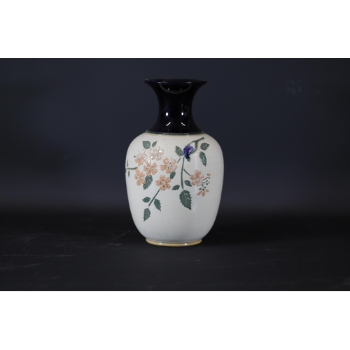 90 - 1920s Langley Mill Vase Decorated with Apple Blossom