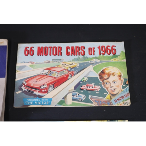 10 - Collection of Vintage Car-Themed Picture Cards and Albums by A.B.C. Chewing Gum Ltd. and 'The Victor... 