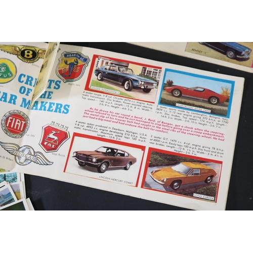 10 - Collection of Vintage Car-Themed Picture Cards and Albums by A.B.C. Chewing Gum Ltd. and 'The Victor... 