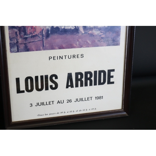 31 - Collection of Three Framed French Posters: Edward Stone, Mateo Santa, and Louis Arride

This collect... 