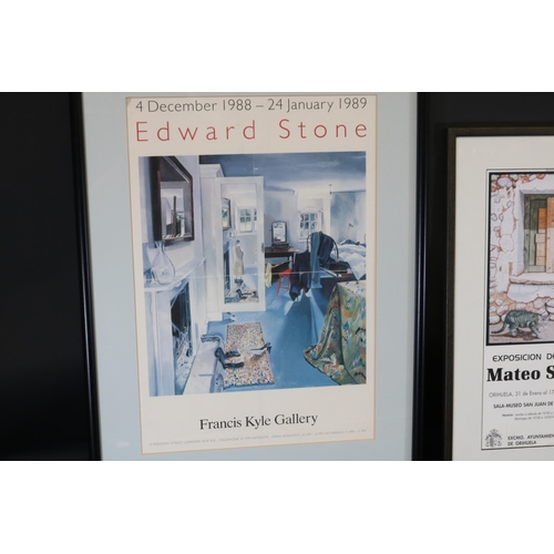 31 - Collection of Three Framed French Posters: Edward Stone, Mateo Santa, and Louis Arride

This collect... 