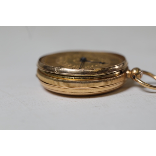 856 - 18K Gold Pocket Watch by G. Barham & Son, Hawkhurst, No. 3356

This distinguished ladies' pocket wat... 