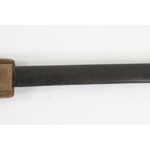 24 - Australian Lithgow Pattern 1907 Bayonet with Scabbard and Canvas FrogAustralian-made Lithgow Pattern... 