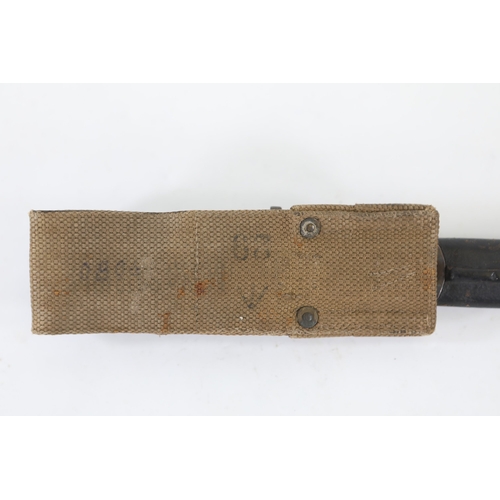 24 - Australian Lithgow Pattern 1907 Bayonet with Scabbard and Canvas FrogAustralian-made Lithgow Pattern... 
