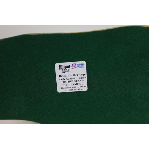 344 - Lilliput Lane L2610 The Houses of Parliament, with Deeds and BoxHand-painted resin architectural min... 