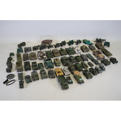 770 - Extensive Collection of Vintage Military Vehicles from Matchbox, Dinky, Britains, Lesley, Meccano, C... 